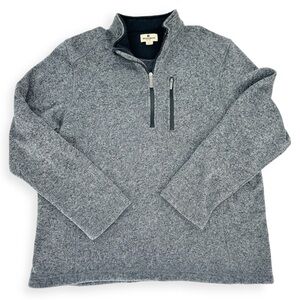 WOOLRICH MENS‎ QUARTER ZIP PULLOVER XXL  Dark Gray grandpacore outdoors